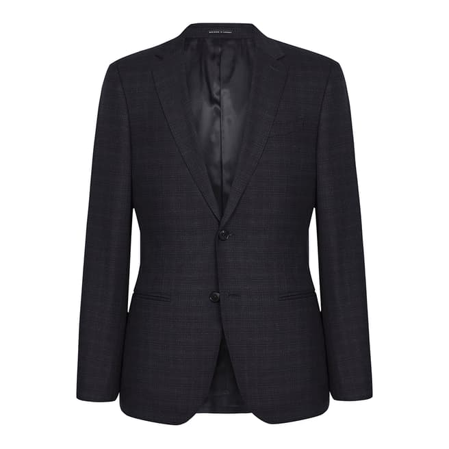 Reiss Navy Gritton Textured Suit Jacket