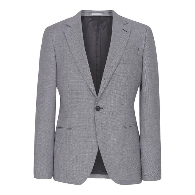 Reiss Grey Wangle Check Suit Jacket