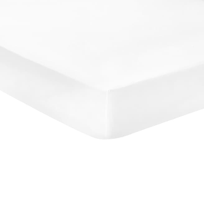 N°· Eleven Deep Single Fitted Sheet, White