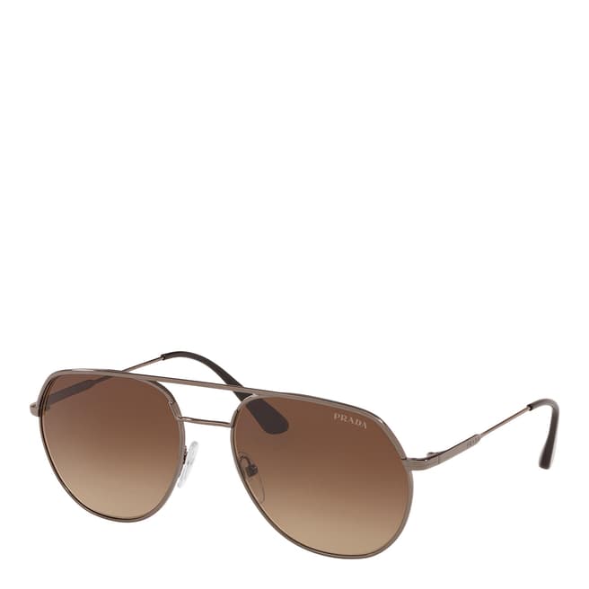 Prada Men's Brown Prada Sunglasses 57mm