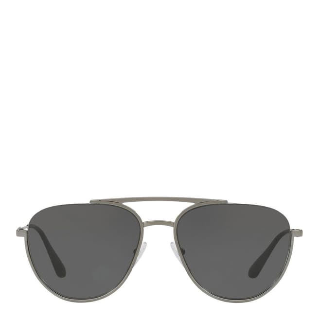 Prada Men's Gunmetal Prada Sunglasses 56mm