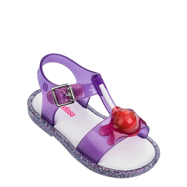 Mini Melissa Violet Contrast Mini Mar Lollypop Sandals