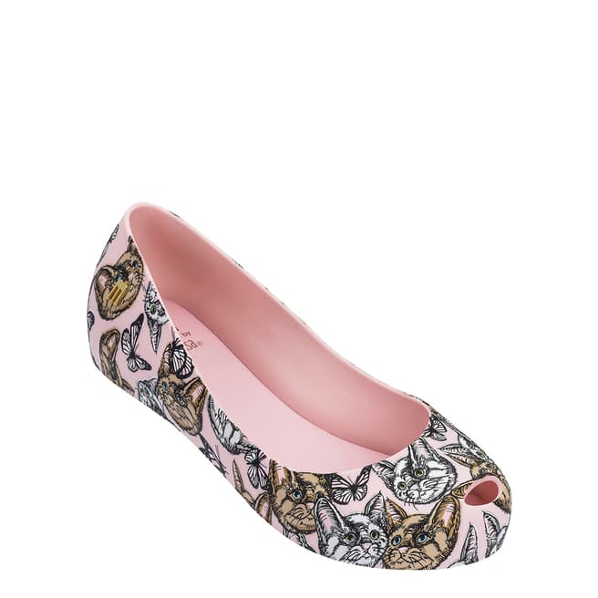 Mini Melissa Blush Cat Kids Ultragirl 3D Shoe