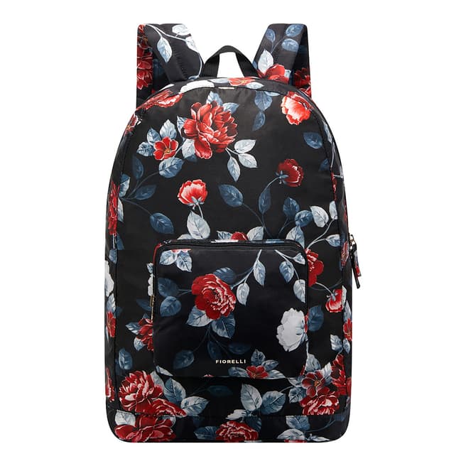 Fiorelli Black Floral Swift Backpack