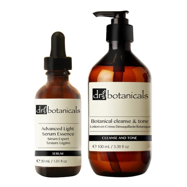 Dr. Botanicals Cleanse &a Tone + Advanced Light Facial Serum Essence