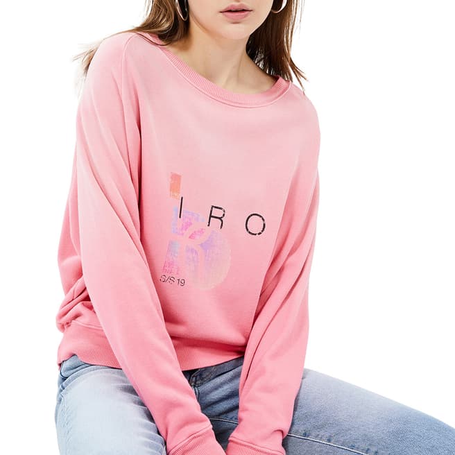 IRO Pink Advent Cotton Blend Sweatshirt