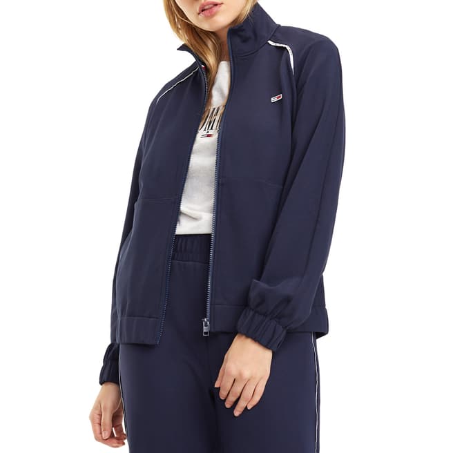 Tommy Hilfiger Navy Piping Tracksuit Jacket