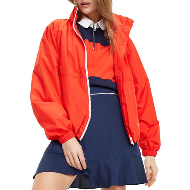 Tommy Hilfiger Bright Red Recycled Zip Jacket