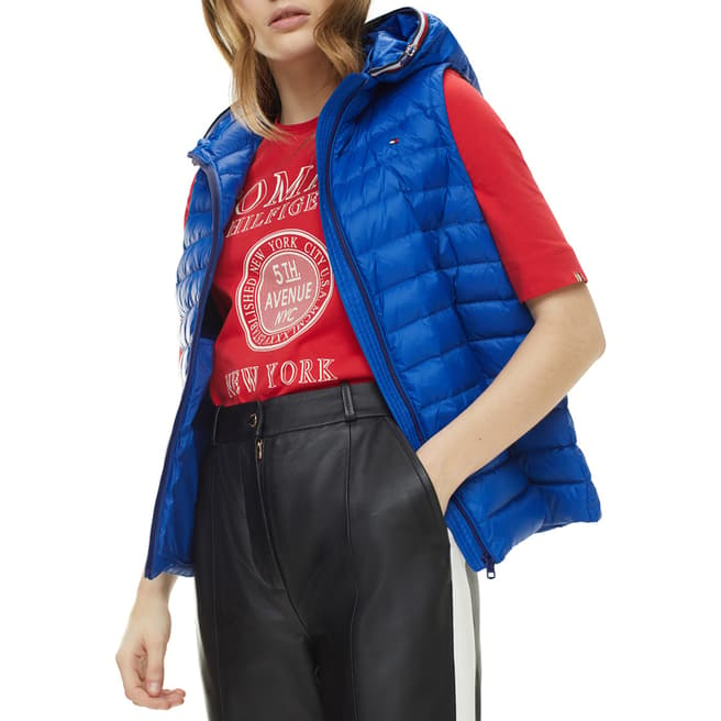 Tommy Hilfiger Blue Classic Down Pack Quilted Gilet
