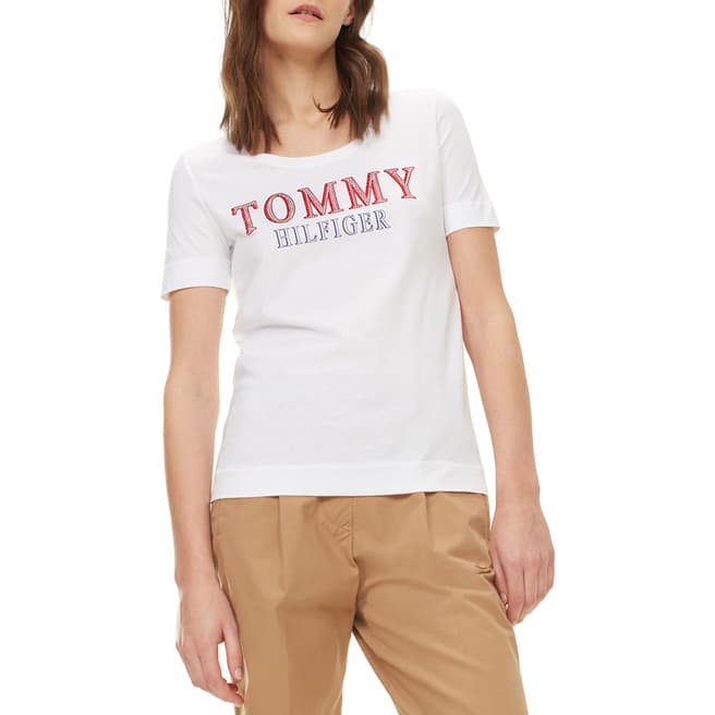 Tommy Hilfiger White Dora Cotton T-Shirt