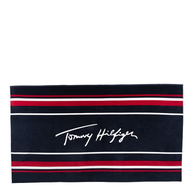 Tommy Hilfiger Navy Blazer Signature Towel