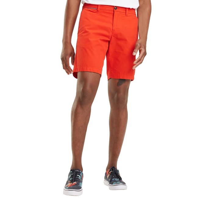Tommy Hilfiger Orange Brooklyn Cotton Shorts