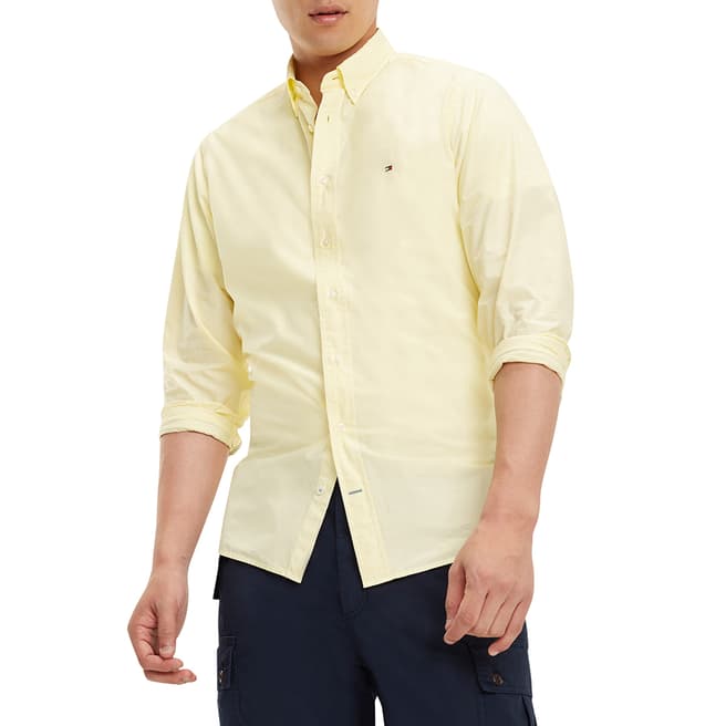 Tommy Hilfiger Yellow Dyed Poplin Shirt
