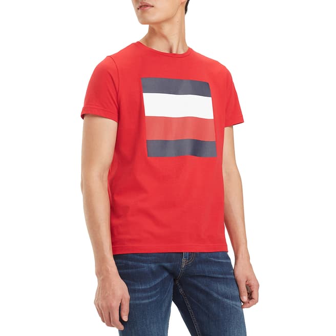 Tommy Hilfiger Red Embossed Box T-Shirt