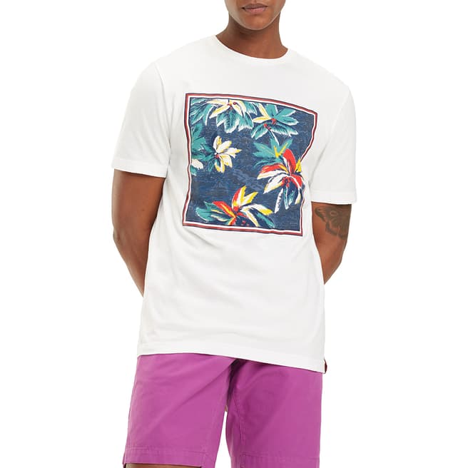 Tommy Hilfiger White Applique Print Relaxed T-Shirt