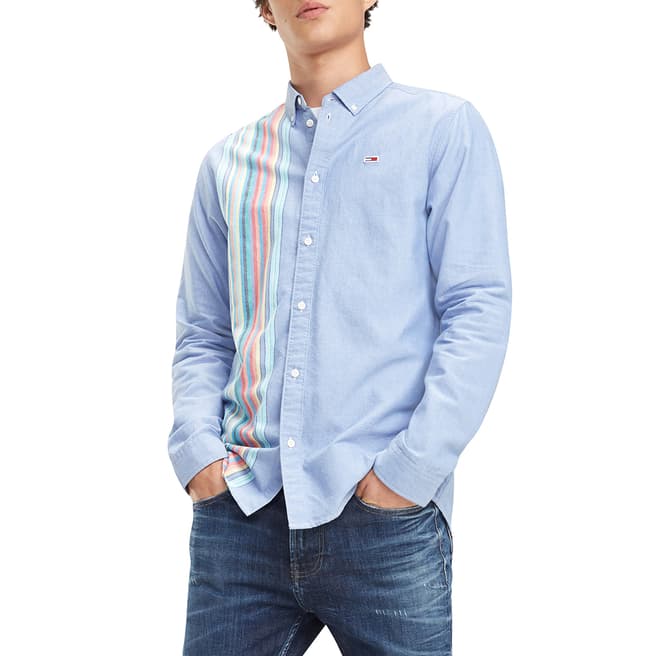 Tommy Hilfiger Blue Engineered Stripe Shirt