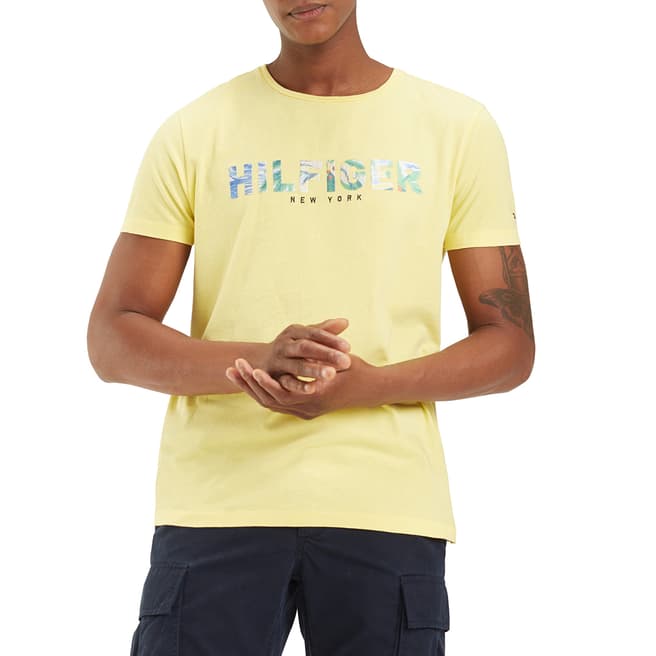 Tommy Hilfiger Yellow Hilfiger Applique T-Shirt