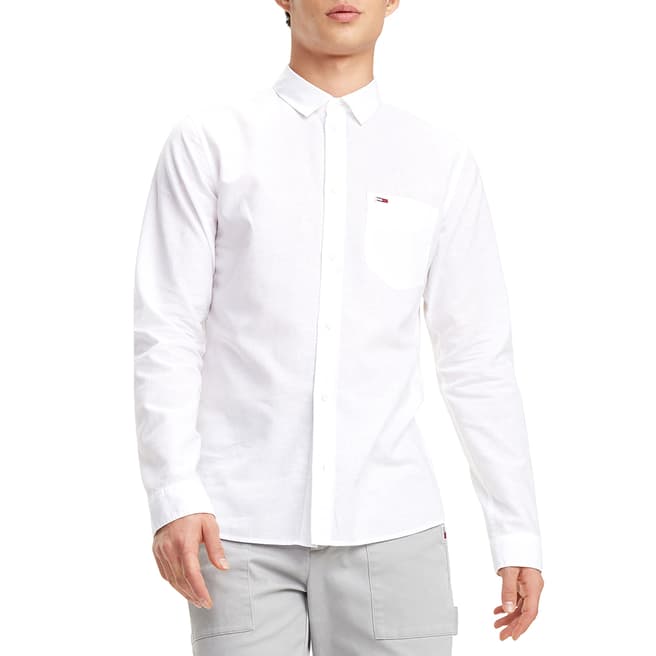 Tommy Hilfiger White Linen Shirt