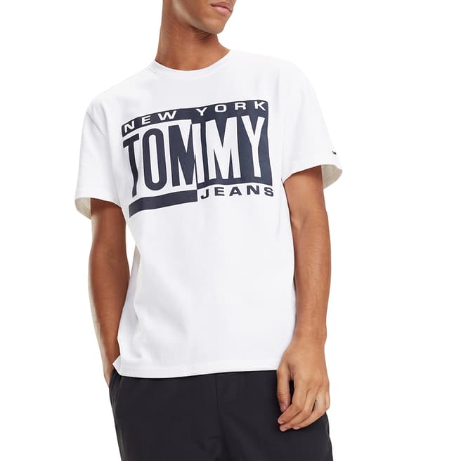Tommy Hilfiger White Box Logo T-Shirt
