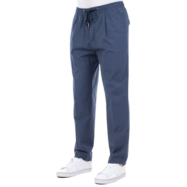 Tommy Hilfiger Blue Stretch Cotton Active Trousers