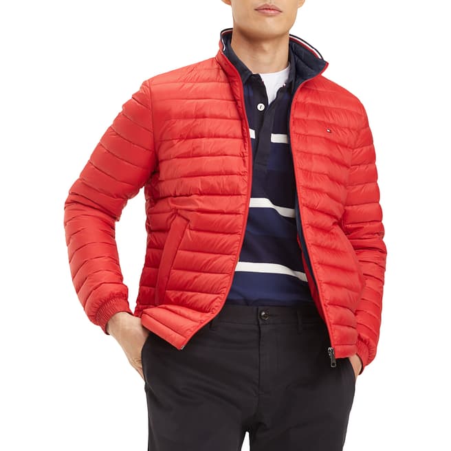 Tommy Hilfiger Red Packable Down Gilet