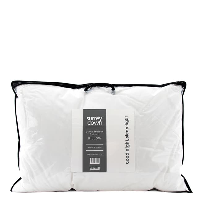 Surrey Down Goose Feather & Down Pillow, Firm