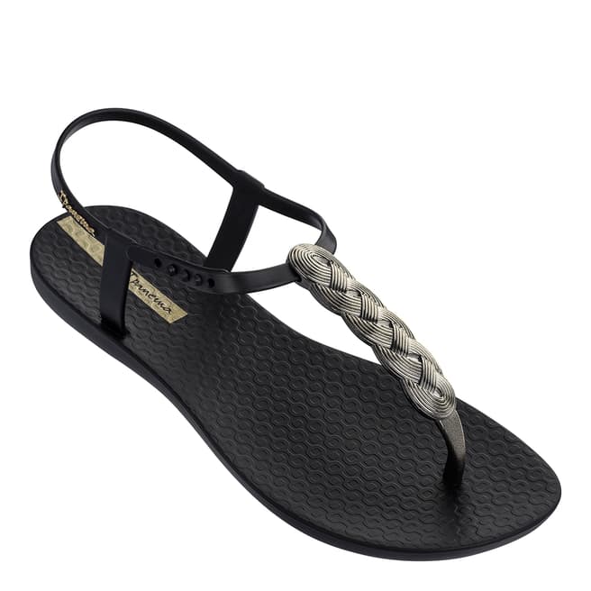Ipanema Black Braid Charm 21 Sandals