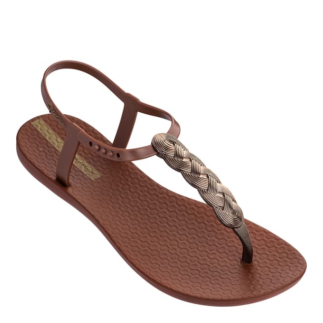 Ipanema Bronze Braid Charm 21 Sandals