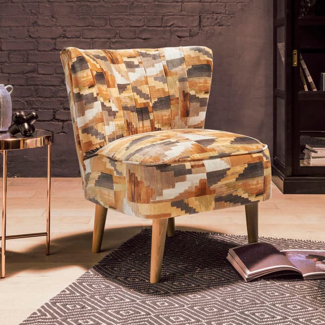The Great Chair Company Malmesbury Accent Chair Kaleido Ochre