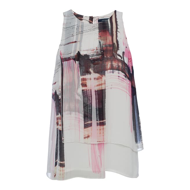 French Connection Multi Cornell Sheer Sleeveless Top