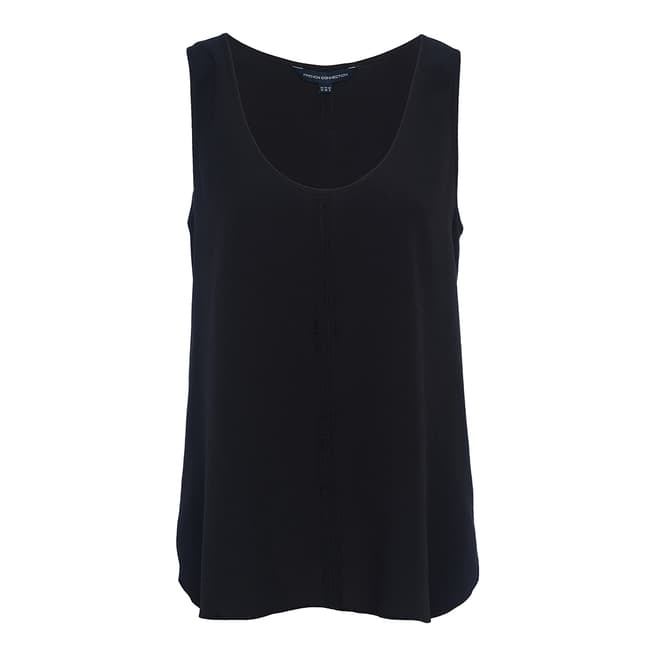 French Connection Navy Clee Crepe Light Top