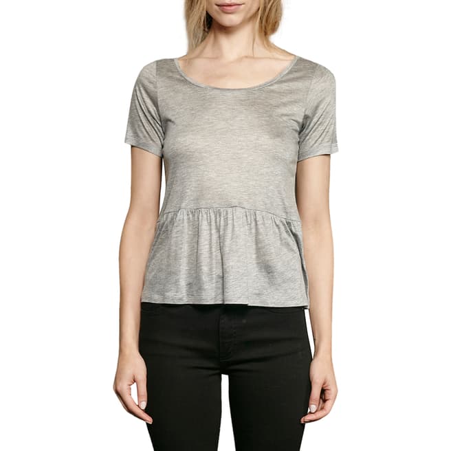French Connection Grey Miro Mercerised Top