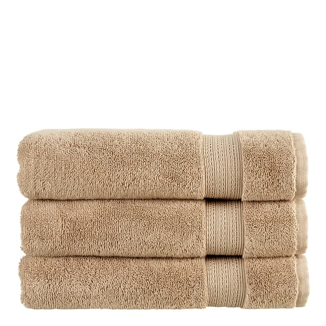 Christy Tempo Set of 12 Face Cloths, Pebble 
