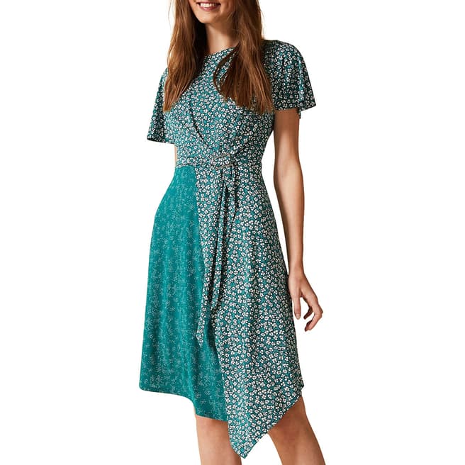 Phase Eight Green Finella Ditsy Dress