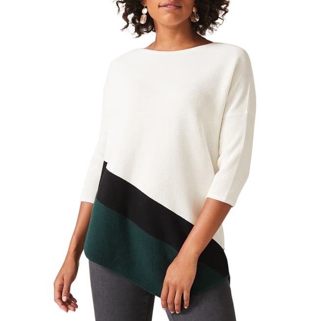 Phase Eight Ivory Ripple Cailey Jumper