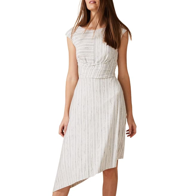 Phase Eight Grey Stripe Selby Dress