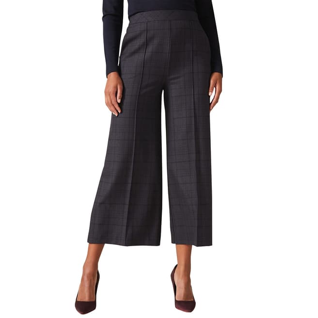 Phase Eight Navy Check Jazlyn Culottes