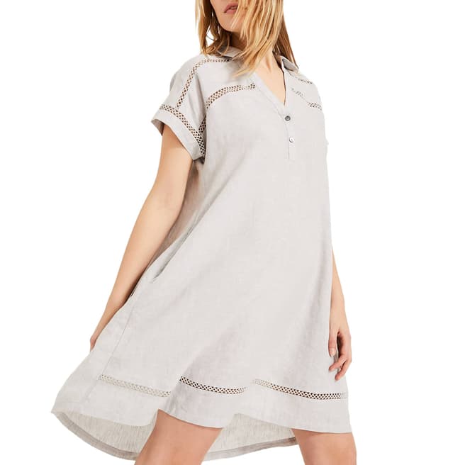 Phase Eight Grey Arla Linen Dress