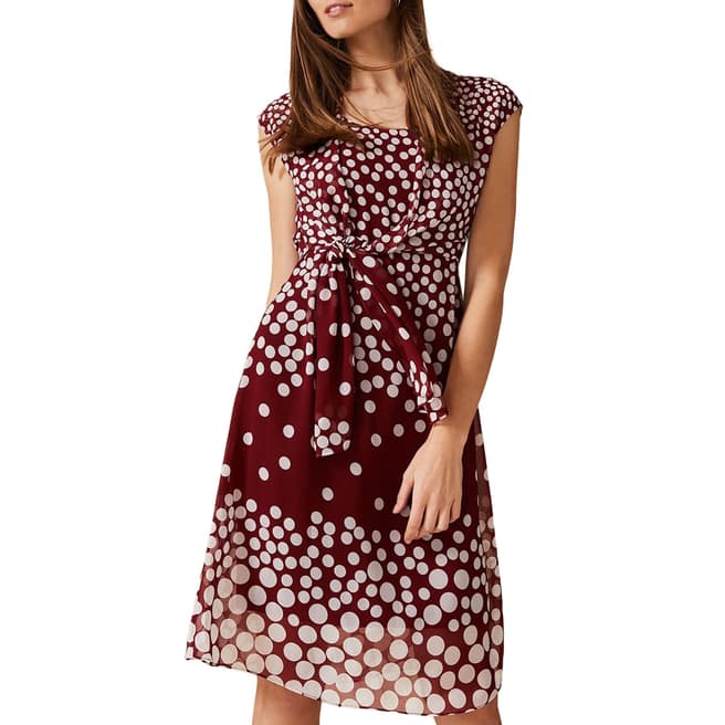 Phase Eight Red Spot Candice Dress