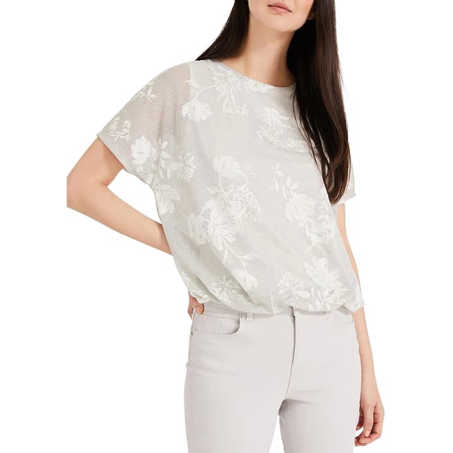 Phase Eight Silver Toile De Jouy Top