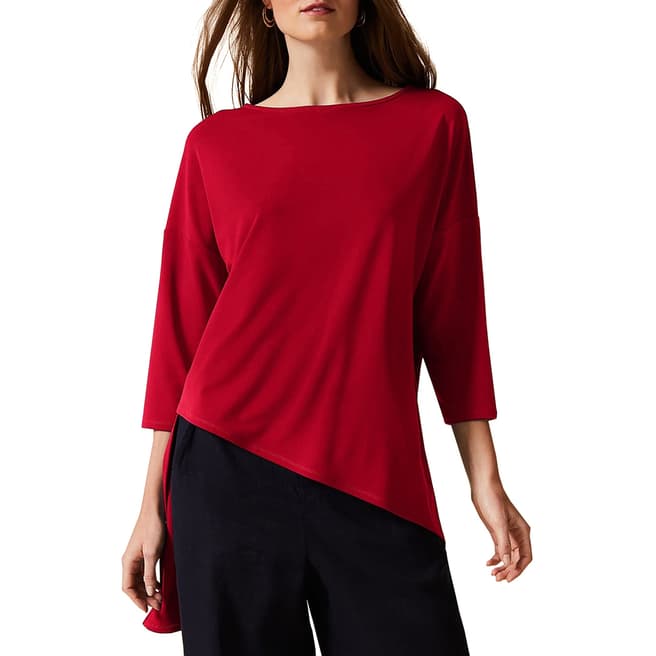 Phase Eight Red Lucetta Longline Top