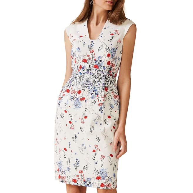 Phase Eight Ivory Floral Anne Dress
