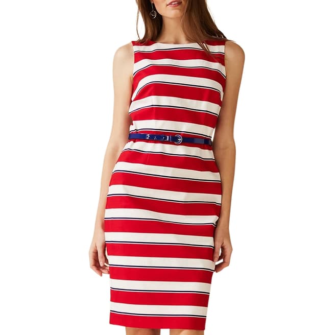 Phase Eight Red Stripe Briony Dress