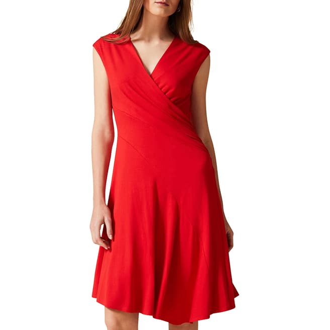 Phase Eight Red Maura Wrap Dress