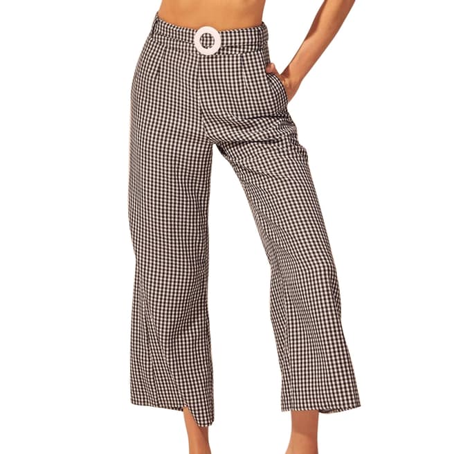 Solid & Striped Black/ White Gingham Palazzo Pant