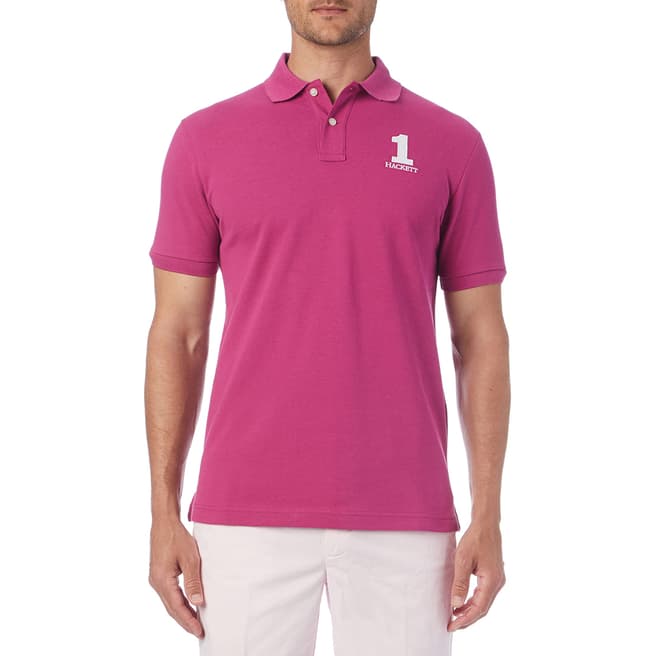 Hackett London Dark Pink New Classic Polo Shirt