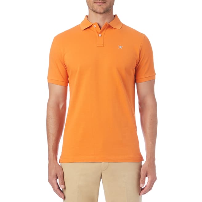 Hackett London Orange Classic Logo Polo Shirt