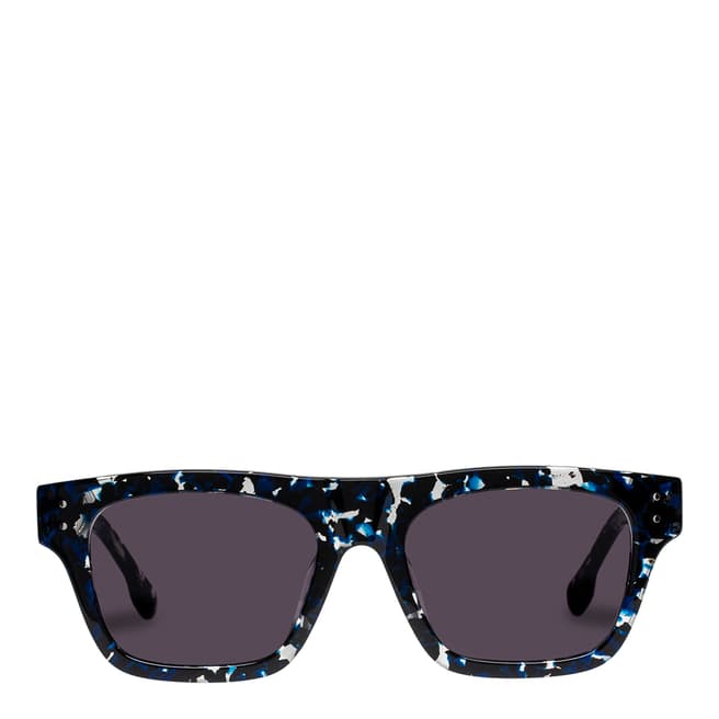 LeSpecs Luxe Navy Agate Motif Sunglasses