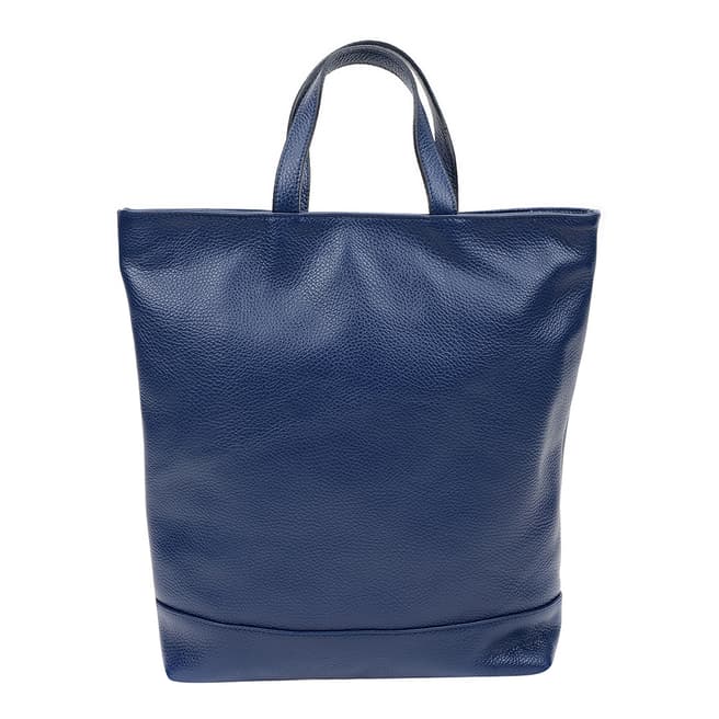 Isabella Rhea Blue Leather Backpack/Shoulder Bag