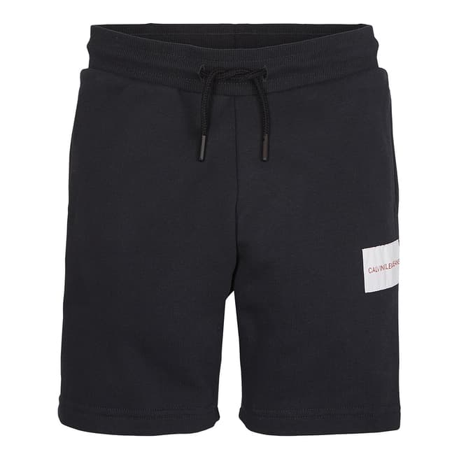 Calvin Klein Boy's Black Logo Terry Sweat Shorts